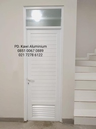 Pintu Kamar Mandi Aluminium &amp; Sekat Shower Kaca Tempered ( Bu Fera )