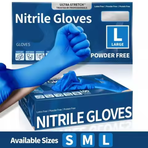 20/50PCS Disposable Nitrile Gloves Latex Powder Free Vinyl Gloves for Household Cleaning Dishwashing