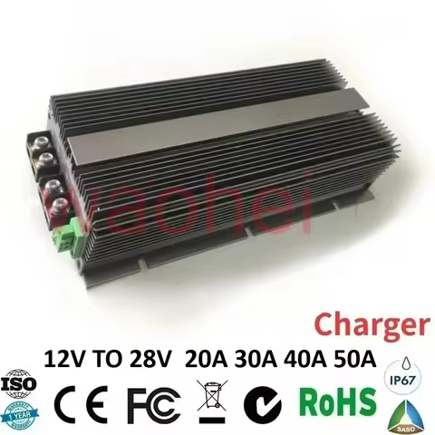 12V TO 28V Charger 20A 40A 30A 50A DC DC 11V to 16V Step Up Converter Constant Current Battery For 2