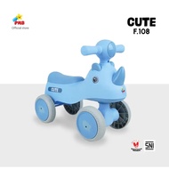 Balance Bike Four-Wheeled Children's Bike 4-Wheel Push Toy PMB F108