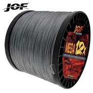 JOF X12 300M 12 Strands Braided Fishing Line PE Line Durable Zero Stretch PE Line Fishing Line