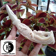pipa once cangklong tulang iga duyung ukir naga lilit D878