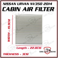 NISSAN URVAN NV350 2014 CABIN AIR FILTER