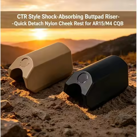 Nylon CTR Buttpad Riser Pad Shock Absorption Quick Release Cheek Rest for AR15 M4 CQB Outdoor Tactic
