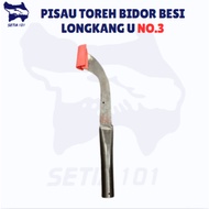 PISAU TOREH BIDOR BESI LONGKANG U NO.3 (M&E)/ PISAU TOREH BIDOR PANAH BESI TEBAL NO.3/ PISAU TOREH G