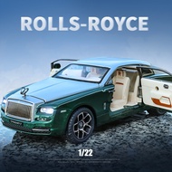 LEYING ของเล่น [ขายดีที่สุด] 1:22จำลองล้อแม็กรถยนต์รุ่นเครื่องประดับเด็กของเล่นเด็กผู้ชายเข้ากันได้สำหรับ Rolls-Royce ผีครอบครัวของขวัญคริสต์มาสสำหรับเด็ก