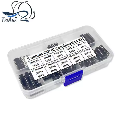 50PCS/Set Electronic Component Assortment Kit 74HC00 74HC02 74HC04 DIP-14 74HC08 74HC14 DIP