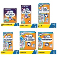 Lifree Popok Pants M10, L8, XL6, XXL5 Lifree Adult Diapers Lifree Adult Pants Diapers