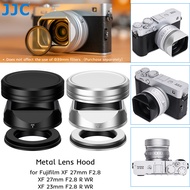 JJC Lens Hood for Fujifilm Fuji XF 23mm F2.8 R WR & XF 27mm F2.8 R WR & XF 27mm F2.8 Lens, Metal Squ