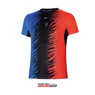 MIZUNO Apparel  DRYAEROFLOW GRAPHIC TEE (ONI RED/ONI BLUE)