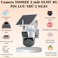 2026 new Yoosee Solar Camera 4G 2 eyes night vision with color 2-way conversation 12 months
