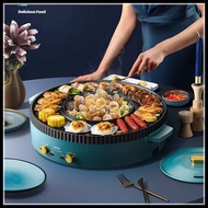 กระทะปิ้งย่าง กระทะBBQ หม้อชาบู-ชาบู กว้าง42cm. One Pot ปิ้งย่างและชาบูในหนึ่งเดียว
