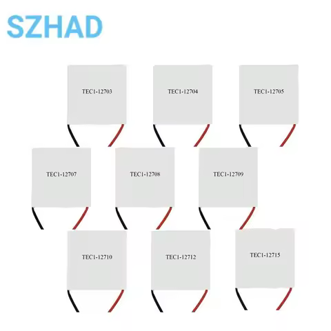 TEC1-12703 TEC1-12704 TEC1-12705/07/08/09/10/12/15 Module Thermoelectric Cooler Peltier 40*40MM 12V 