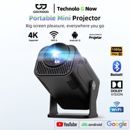 GOOJODOQ Wifi Mini Projector 120 Ansi 1280*720P Android Projector Bluetooth 5.0 Portable Projetor Wi