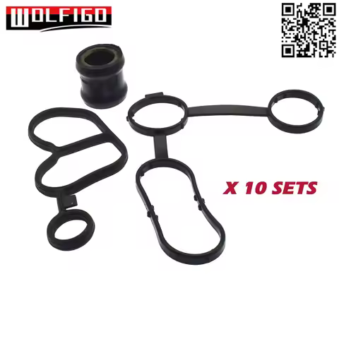 10 Sets Engine Oil Cooler Gasket & Bush for AUDI A1 A3 Fit VW POLO Golf Caddy Box 03F 115 111A,03F90
