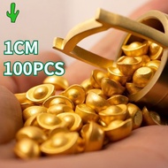 100Pcs Yuan Bao Gold Yen Pao Small Chinese Ancient Decoration Display Yuan Bao Decoration