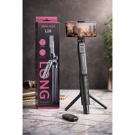 L16 Tongsis Tripod Selfie Stick Bluetooth Remote Tripod Tongsis 360 Rotation 1/4 Adapter For Mobile 