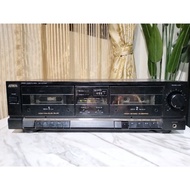 0048. Aiwa stereo double cassette deck AD-WX333  vintage classic tape player recorder retro kaset