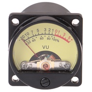 ZAU 1PC PANEL Vu Meter 6-12V หลอดไฟอุ่น Back light บันทึกเสียงระดับ AMP Meter