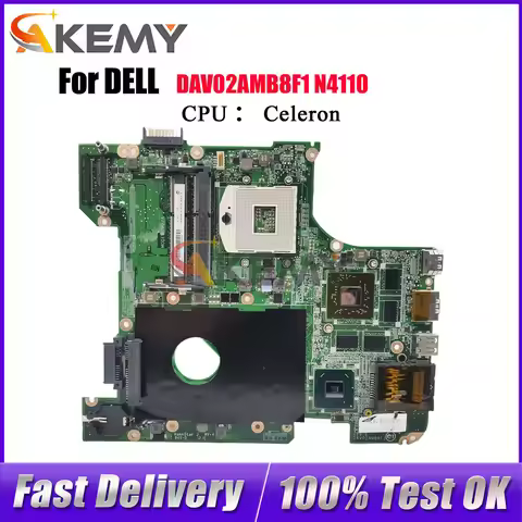 For Dell Inspiron N4110 Vostro 3450 V3450 With GPU 1G Motherboard DAV02AMB8F1 CN-0GG0VM 0GG0VM GG0VM