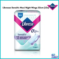 Libresse Sensitiv Maxi Night Wings 32cm (12s) (sanitary pad)