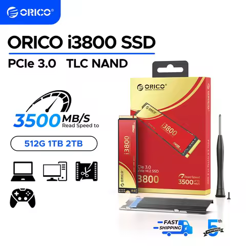 ORICO 1TB PCIE3.0 NVMe SSD 3600MB/s SLC Cache High Speed Internal SSD PCIe Gen3x4 2280 Internal Soli