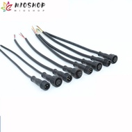 MIOSHOP 2Pin 3Pin 4Pin Jack, 20CM IP67 Male to Female Led Connector, Waterproof Plug 2Pin 3Pin 4Pin Black Cable LED Light Strips