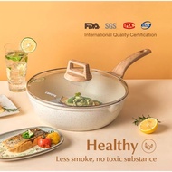 Carote Ice Cream Deep Fry Pan 24 cm 28 cm Teflon Non-Stick Pan