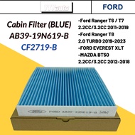 FORD RANGER T6 T7 2.2 3.2 XLT MAZDA BT50 BLUE CABIN FILTER AIRCOND AB39-19N619-B CF2719-B