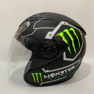BXP Vixion MSTR Black Matte Helmet - SNI Adult Helmet