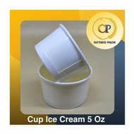 Paper Ice Cream Cup 5 Oz Cold Plain Dpe 5 Oz Ice Cream Paper Cup/ ||