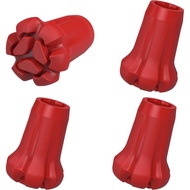 Hujung Tongkat Hiking AWINNER, 4 Keping, Getah, Tahan Haus & Koyak, untuk Tongkat Trekking, Tongkat 