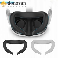 DONOVAN Quest3 VR Replacement Cover, Silicone Mask Cover Quest3 Eye Mask, Quest 3 Accessories Protective Sweat-Proof Lightproof Quest3 VR Face Pad For meta Quest 3