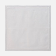 Embroided Linen Napkin - Grey