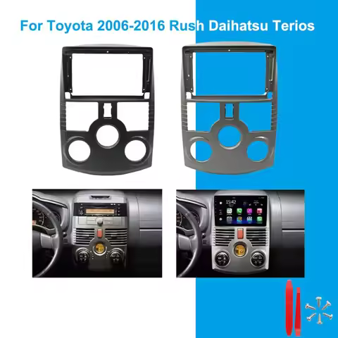 FOR Toyota 2006-2016 Rush Daihatsu Terios 9 Inch Car Radio Fascia Frame DVD Stereo Plate Mounting Mu
