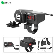 ที่ชาร์จ usb ติดมอเตอร์ไซค์ Motorcycle charger ติดมอเตอร์ไซค์ USB Charger 3.1A USB charger Voltmeter