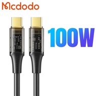 Mcdodo Cable 100W Flash Charging Cable Android Type C Cable Super Cable Type C to Type C Cable PD Ca