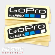 GoPro embossed sticker, GoPro emblem sticker, helmet sticker