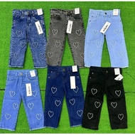 Baby Seluar denim palazzo girls kids denim palazzo