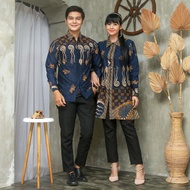 KEMEJA The Latest Batik Tunic Slimfit Shirt | Latest Batik Tops | Formal Shirt | Modern Office Batik | Latest Women's Tops | Office | Women's Formal Dress | Modern Couple Batik | Official Batik Top | Men's Women's Contemporary Batik Clothes | Batik Set