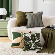 Green Pillow Covers 45x45cm Leaf Embroidery Cushion Covers Sofa Throw Pillow Case TKXU AVWS IHWH