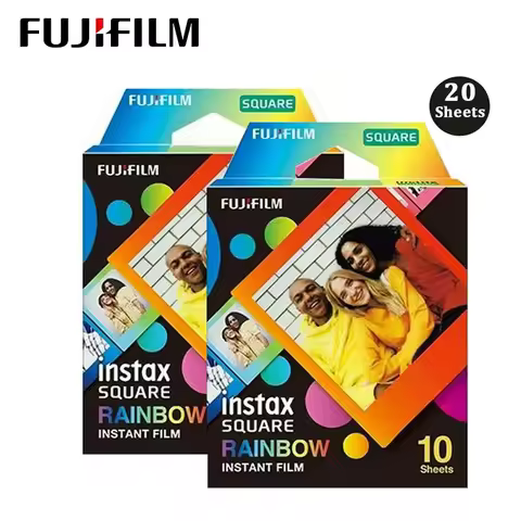 10/20 Sheets Fujifilm Instax Square Rainbow For Fujifilm instax Square / SP-3 For SQ10 SQ6 SQ20 Inst