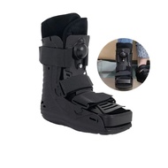 Black inflatable Achilles tendon boots and ankle braces are suitable for fractures, sprains, Achille