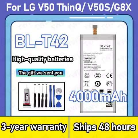 BL-T42 Large capacity Battery For LG V50 ThinQ/V50S/G8X Batteries New High Quanlity+Free Tools