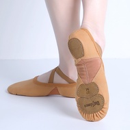 Ballet Shoes Soft Three Split Sole Stretch Fabric Mesh Splice Slippers
