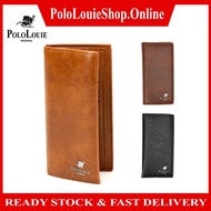 Original Polo Louie Men PU Leather Slim Long Wallet Foldable Multi-Card Design Purse Dompet Lelaki