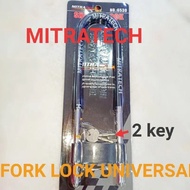MOTORCYCLE U FORK LOCK MITRATECK / KUNCI KESELAMATA MOTOSIKAL - HONDA / YAMAHA / SYM /BENELLI/ LC /Y