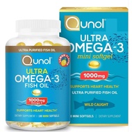 Qunol Omega 3 Fish Oil, 1,000 mg. (60 & 180 Mini Softgels)