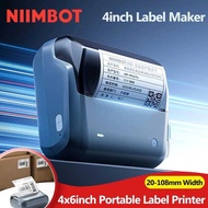NIIMBOT B4 Potable 4inch Printer 20-110mmm Print Width Label Shipping Barcode Sitcker Big Size Multi