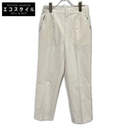 Blue Label Crestbridge 25 年白色多色復古斜紋錐形褲，36 碼 [二手]